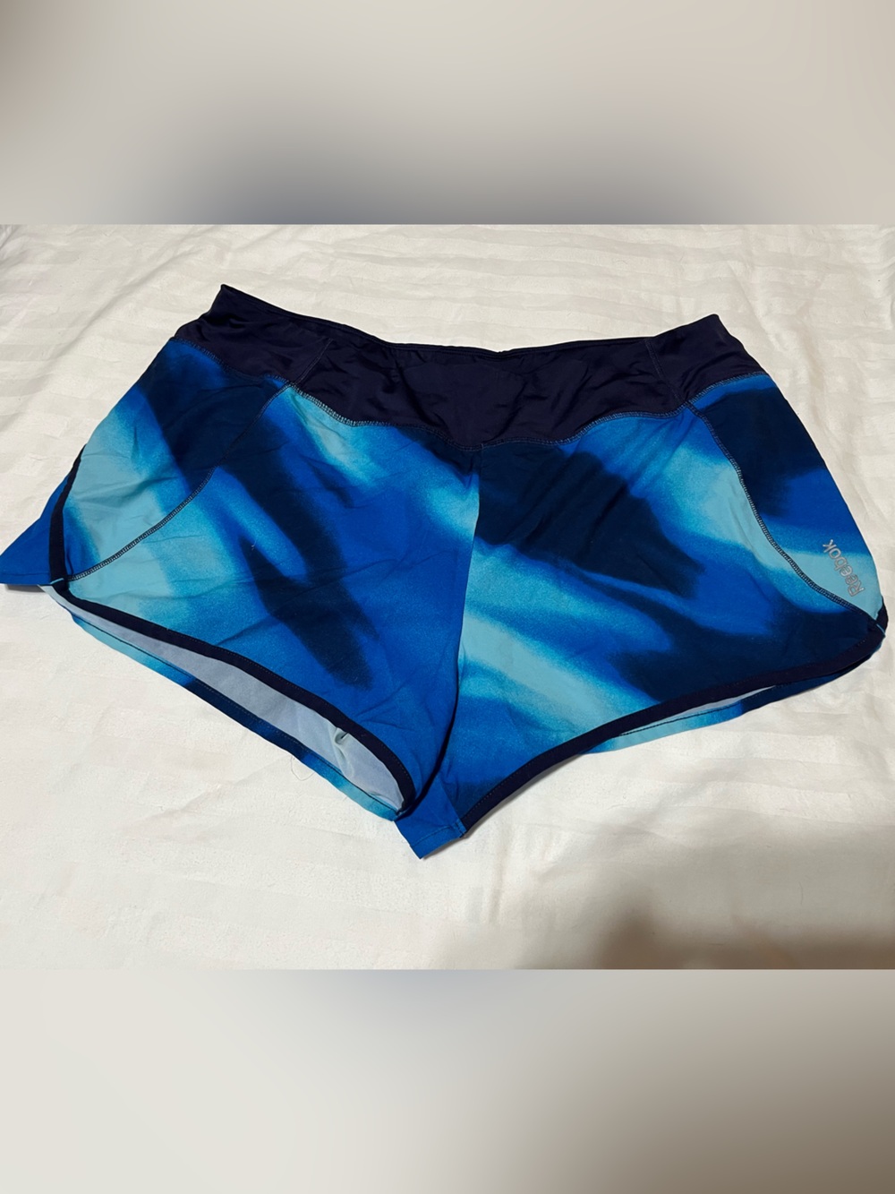 Reebok Women's Blue Gradient Swim Shorts - Navy Waistband
18-23